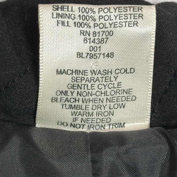 Blair black jacket. Diamond quilting. Buttons. 2 side pockets. Lightweight - Picture 4 of 6